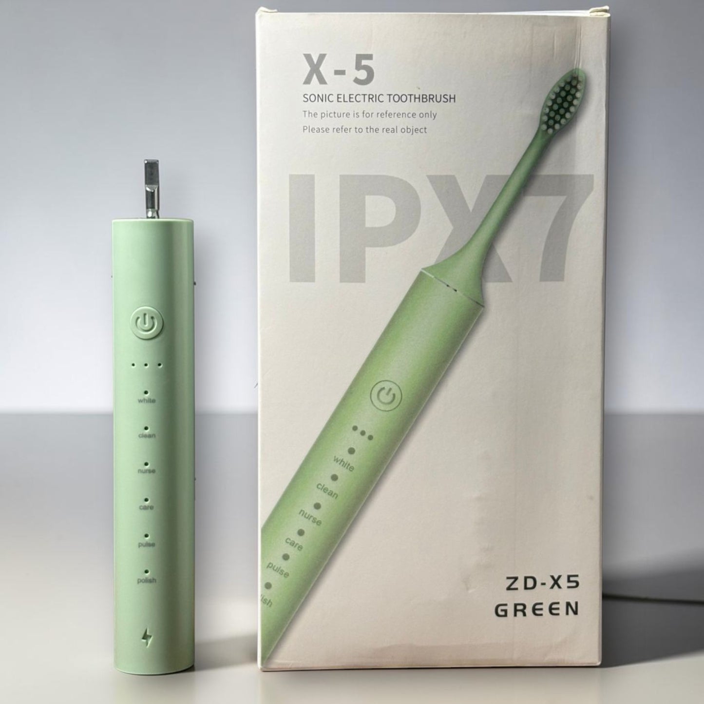 X-5 Sonic Electric Toothbrush | 6 Brushing Modes | IPX7 Waterproof | Available in White, Pink & Green