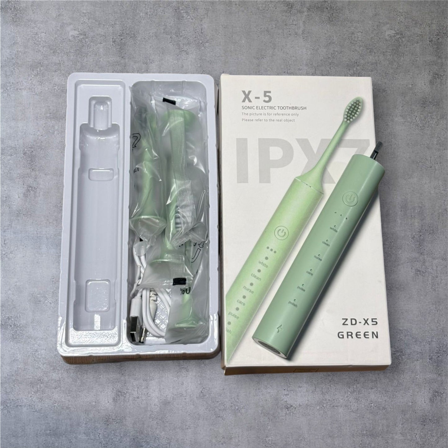 X-5 Sonic Electric Toothbrush | 6 Brushing Modes | IPX7 Waterproof | Available in White, Pink & Green